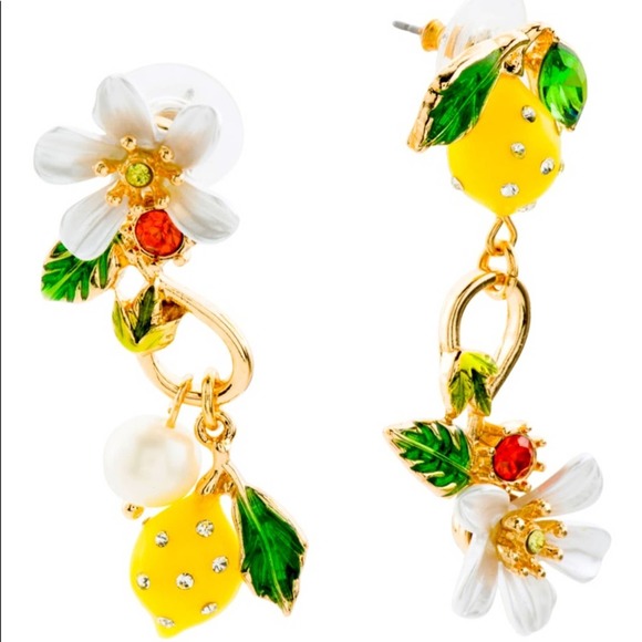 Betsey Johnson Jewelry - BETSEY JOHNSON
Lemon Flower Mismatched Earrings